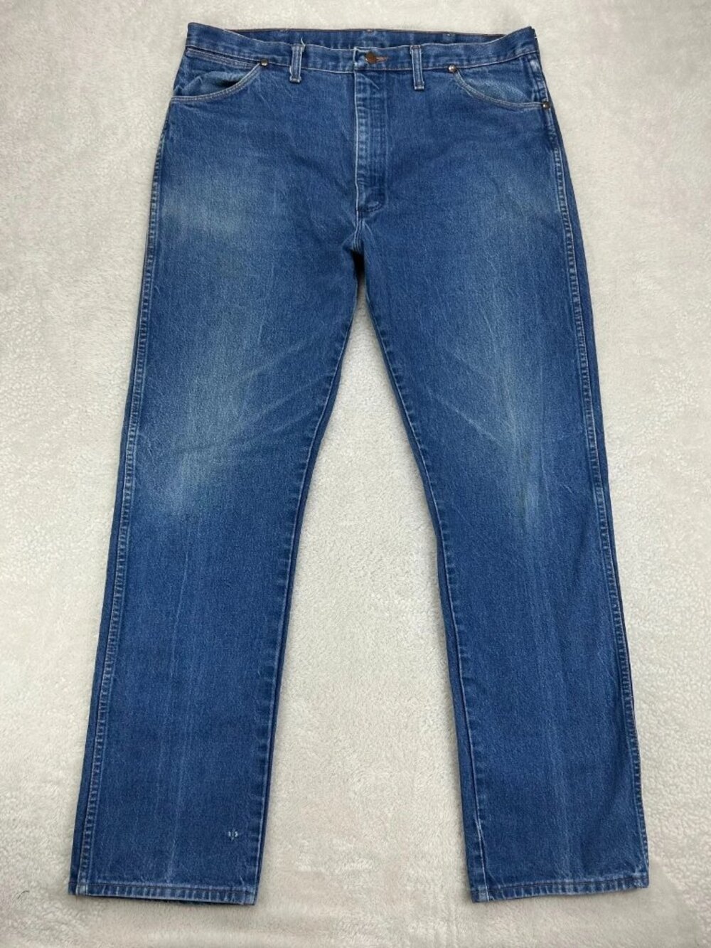 Made In USA Wrangler Cowboy Cut Straight Leg Jeans‎ Mens 38x34 Vintage “Read”